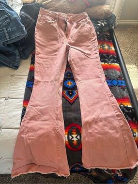 ShyAnne Pink Flare Jeans Waist 28W x 34L